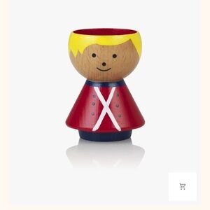 Lucie Kaas Wooden Egg Holder Guard character Figure Hand Painted made in Denmark